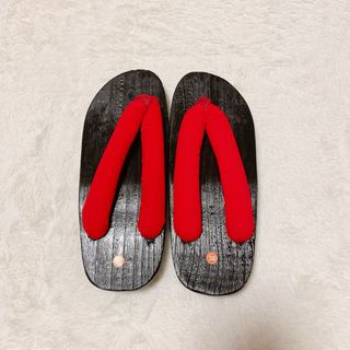 ⭐️匿名配送⭐️Ansimple 下駄 コスプレシューズ 24cm レッド(下駄/草履)