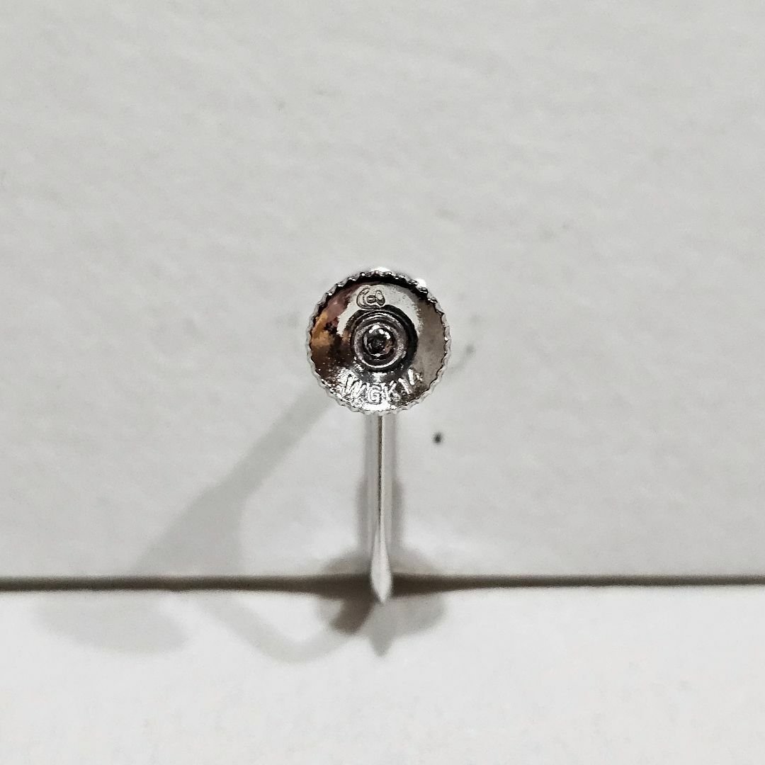 1664 タサキパールイヤリングK14WGホワイト7.2mm アクセサリー