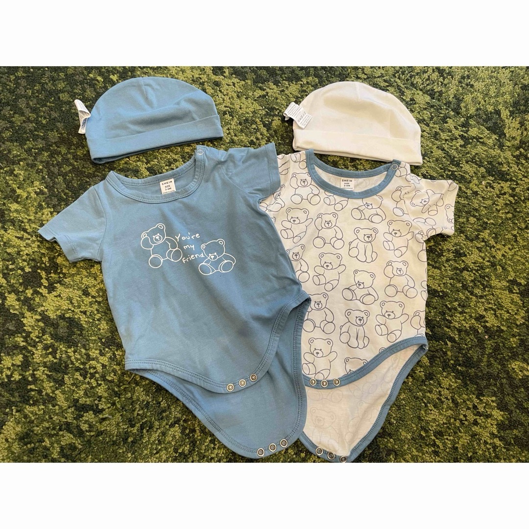 50〜60cm半袖ロンパース キッズ/ベビー/マタニティのベビー服(~85cm)(ロンパース)の商品写真