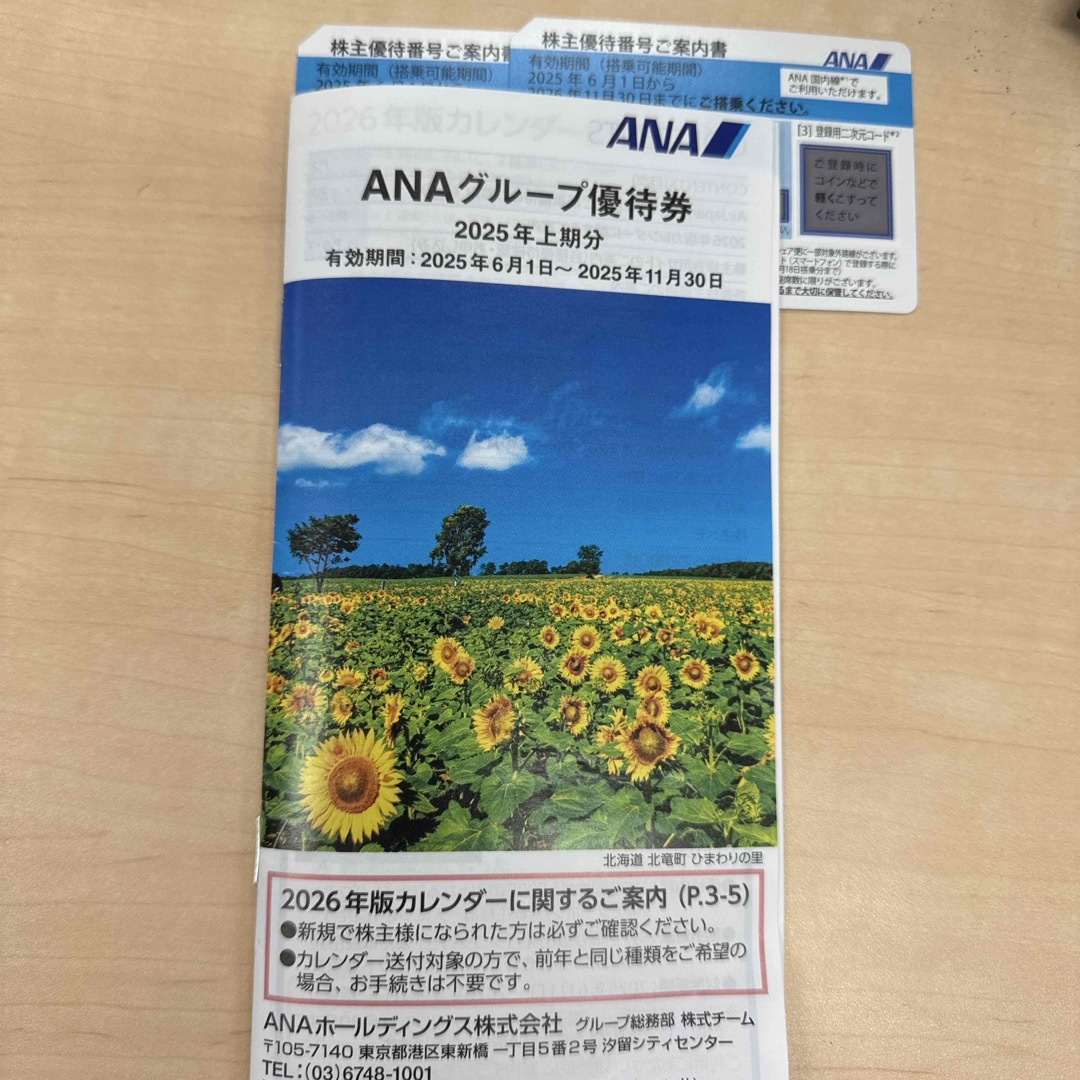 ANA(全日本空輸)(エーエヌエー(ゼンニッポンクウユ))のana 株主優待、グループ優待券 チケットの優待券/割引券(その他)の商品写真
