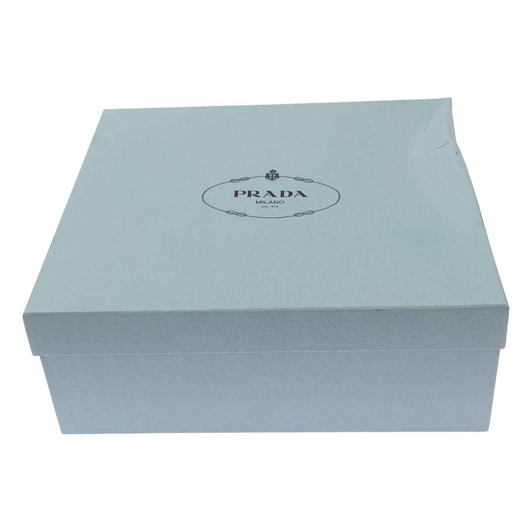 PRADA(プラダ)の【新品】  PRADA / プラダ | トライアングル ロゴ モノリス ブラッシュド レザー ローファー | 38 | ブラック | レディース レディースの靴/シューズ(サンダル)の商品写真