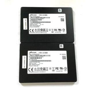 RW-151 Micron 256GB SSD 2.5インチ 厚み7㎜ 2点(PCパーツ)