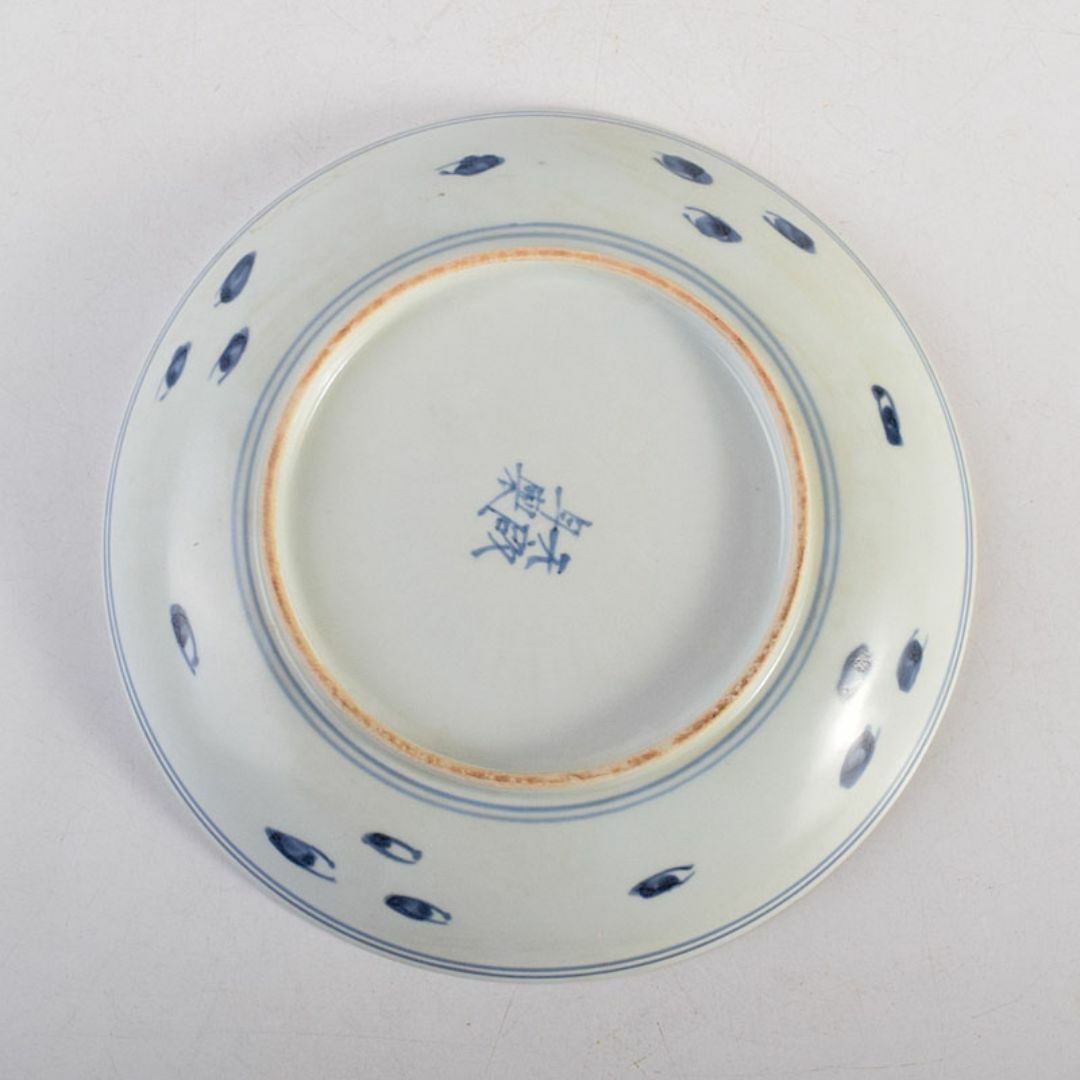 中国 天啓年製 青花 山水人物文盤 皿 V R8823 - メルカリ