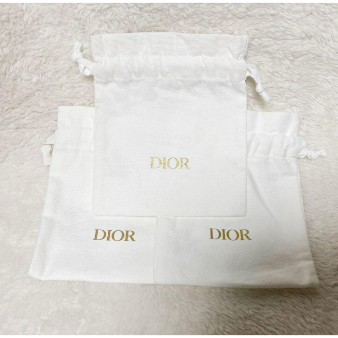 Christian Dior(クリスチャンディオール)の【即購入OK】Dior ディオール 巾着 3枚セット レディースのファッション小物(ポーチ)の商品写真
