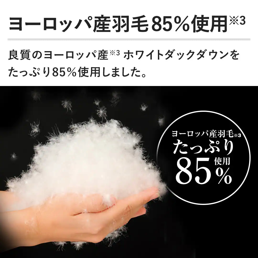 【シングルロング】モリリン 羽毛掛け布団 暖色系 日本製 インテリア/住まい/日用品の寝具(布団)の商品写真