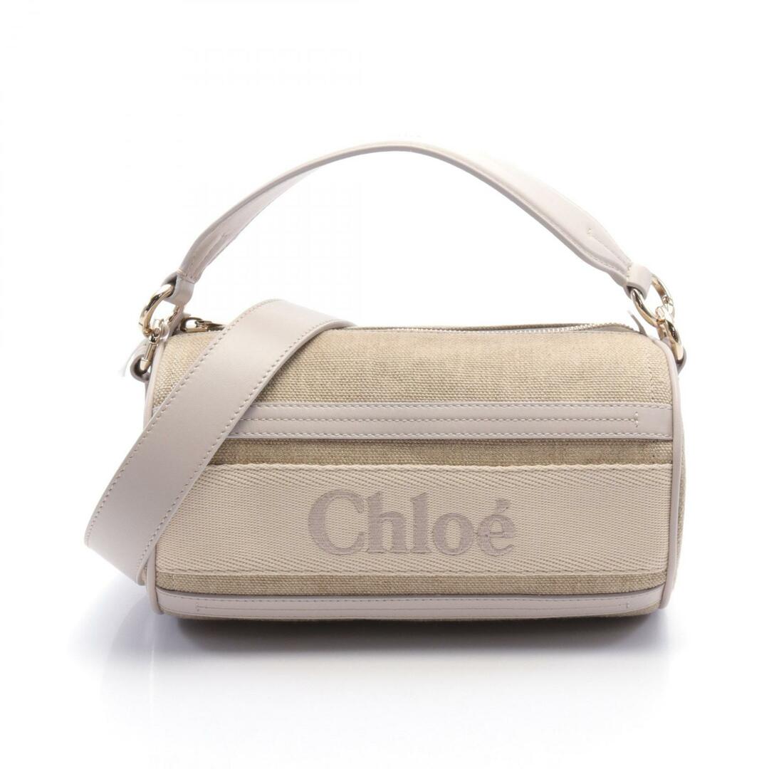 Chloe - クロエ Chloe WOODY TUBE ハンドバッグ バッグ ファブリック レザー レディース ベージュ系 / パープル系 CHC24AS682L17084 【新品】