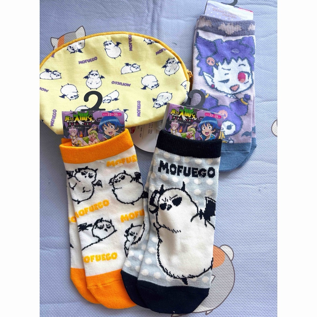魔入りました!入間くん モフエゴ ポーチ 靴下 エンタメ/ホビーのアニメグッズ(その他)の商品写真
