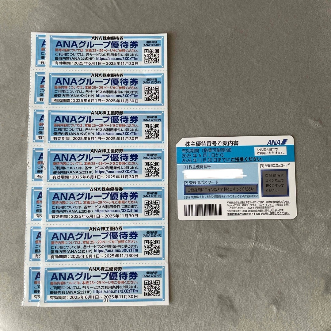ANA(全日本空輸)(エーエヌエー(ゼンニッポンクウユ))のANA 株主優待 チケットの優待券/割引券(その他)の商品写真