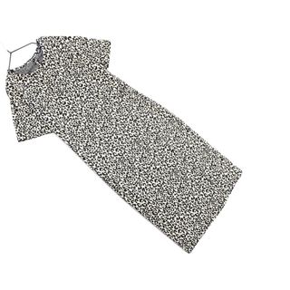 ZARA ザラ ヒョウ柄 スリット Iライン ワンピース sizeM/ベージュ ■◆ レディース