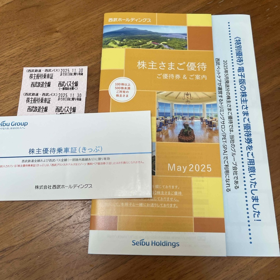 Reirei様専用 西武ホールディングス 株主優待 チケットの優待券/割引券(その他)の商品写真