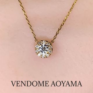 ヴァンドームアオヤマ(Vendome Aoyama)のヴァンドーム青山　ガーランド　k18 ダイヤモンド　0.12ct ペンダント(ネックレス)