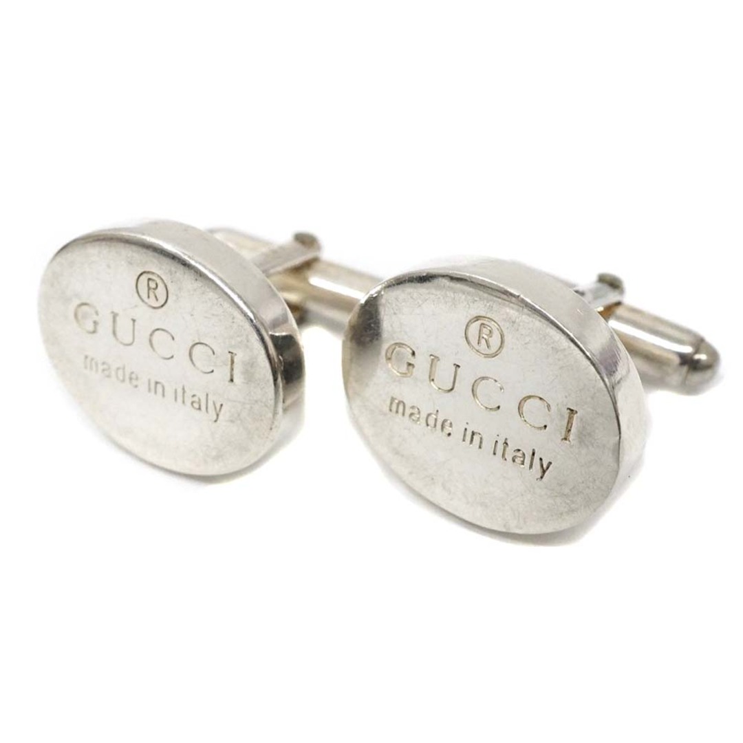 GUCCI - グッチ Gucci ロゴオーバルカフス SV925 【中古】