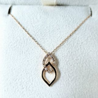 ヴァンドームアオヤマ(Vendome Aoyama)のヴァンドーム青山 ダイヤモンド ネックレス K18YG 1.7g(ネックレス)
