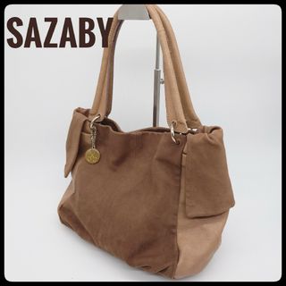 サザビー(SAZABY)のSAZABY　ハンドバッグ　サザビー　バッグ　 ブラウン　ベージュ　レディース(ハンドバッグ)
