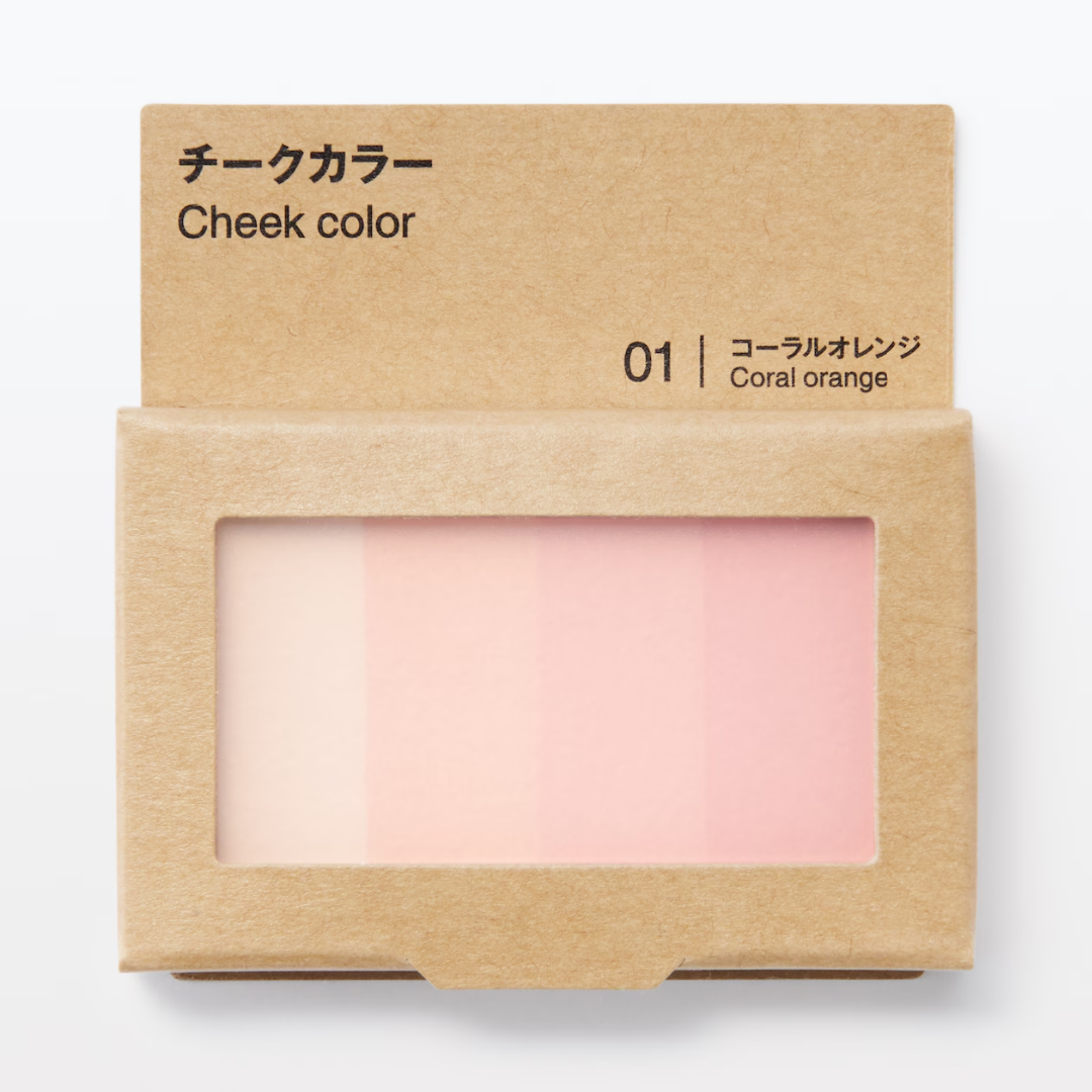 MUJI (無印良品)(ムジルシリョウヒン)の【新品未使用】MUJI 無印良品　チークカラー　01コーラルオレンジ コスメ/美容のベースメイク/化粧品(チーク)の商品写真