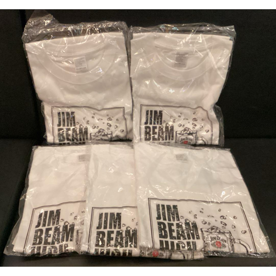 ジムビーム　ハイボール　オリジナルTシャツ　新品　未開封　Lサイズ　5枚セット メンズのトップス(Tシャツ/カットソー(半袖/袖なし))の商品写真