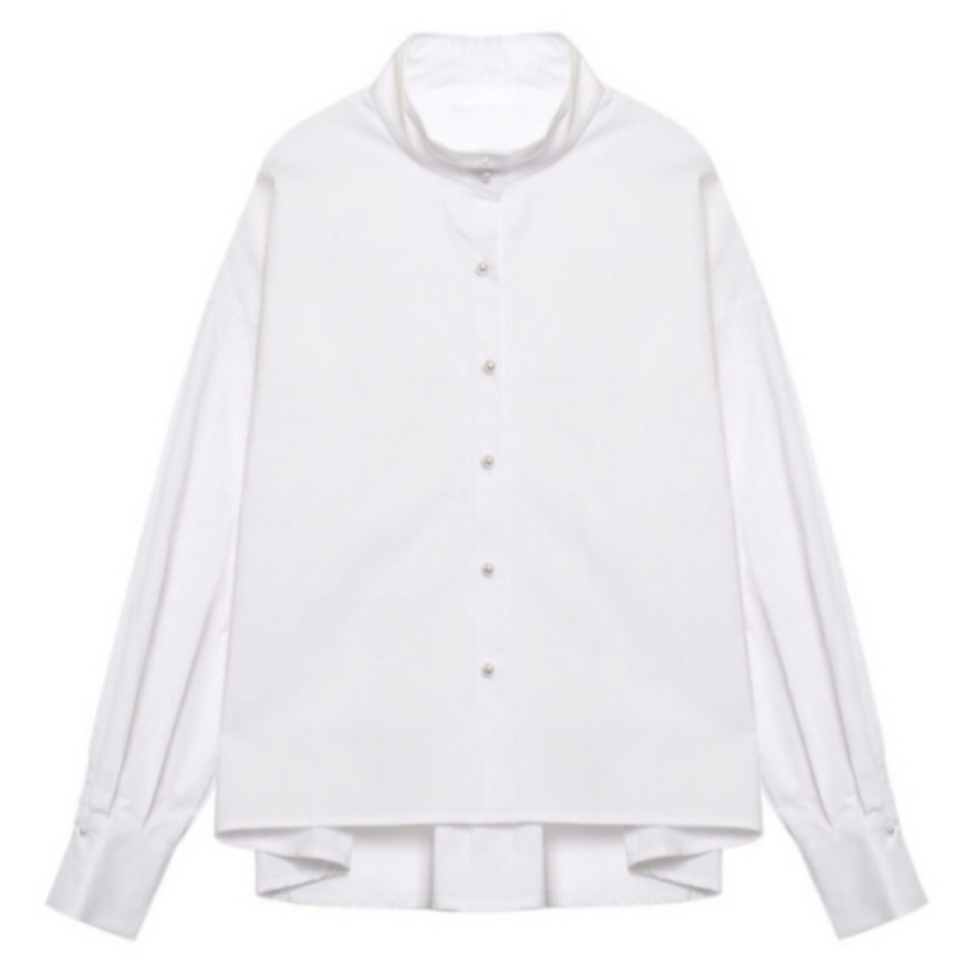 CIROI(シロイ)のCIROI チャスカ スタンド カラー シャツ ブラウス レディースのトップス(シャツ/ブラウス(長袖/七分))の商品写真