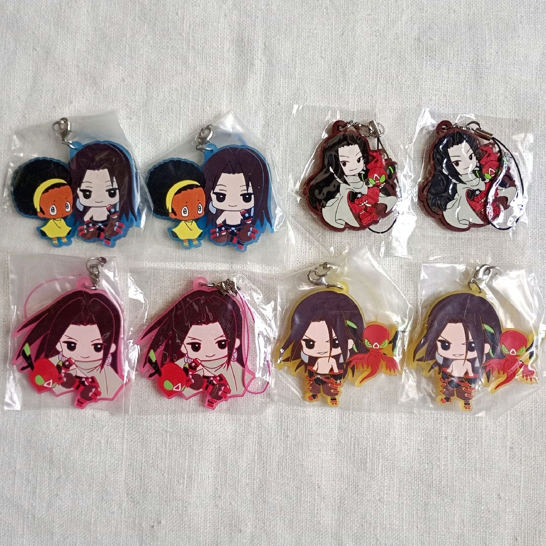 シャーマンキング SHAMAN KING 麻倉ハオ ラバーストラップ 8点 エンタメ/ホビーのアニメグッズ(ストラップ)の商品写真