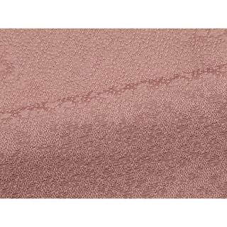 平和屋着物■上質な色無地　紅梅色　正絹　逸品　CAAQ9713oy