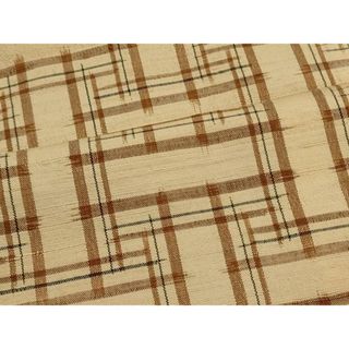 平和屋着物■上質な紬　絣文様　正絹　逸品　CAAQ9717oy