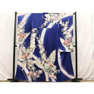 平和屋着物■豪華振袖　花蝶文　暈し染め　金彩　正絹　逸品　BAAS7268hz(振袖)