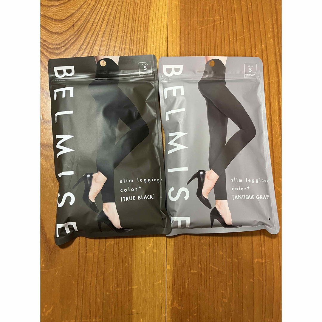 BELMISE(ベルミス)のベルミス スリムレギンスカラー Sサイズ 2枚セット レディースのレッグウェア(レギンス/スパッツ)の商品写真