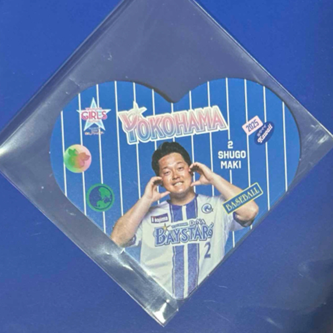 横浜DeNAベイスターズ(ヨコハマディーエヌエーベイスターズ)の横浜DeNAベイスターズ ガルフェス コースター 牧選手 スポーツ/アウトドアの野球(記念品/関連グッズ)の商品写真