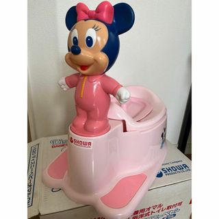 昭和レトロ　ミニーマウス トイレトレーニング便器　おまる　ディズニー(ベビーおまる)