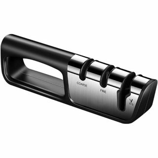 ナイフ研ぎ器 包丁研ぎ器 ナイフシャープナー 3段階 粗研ぎ/中研(調理道具/製菓道具)