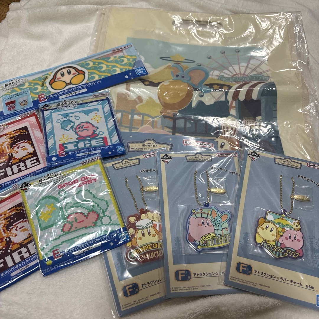 カービィ 一番くじ 買いすぎちゅういショッピングトート ラバーチャーム エンタメ/ホビーのおもちゃ/ぬいぐるみ(キャラクターグッズ)の商品写真