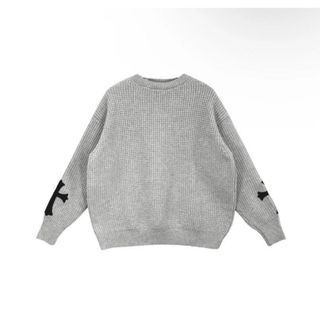 Chrome Hearts - クロムハーツ ハラコクロスパッチ付カシミア Chrome Hearts - クロムハーツ ハラコクロスパッチ付カシミア