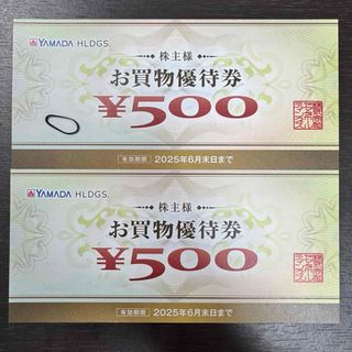 ヤマダデンキ　株主優待券1000円分+ヘアゴム(ヘアゴム/シュシュ)
