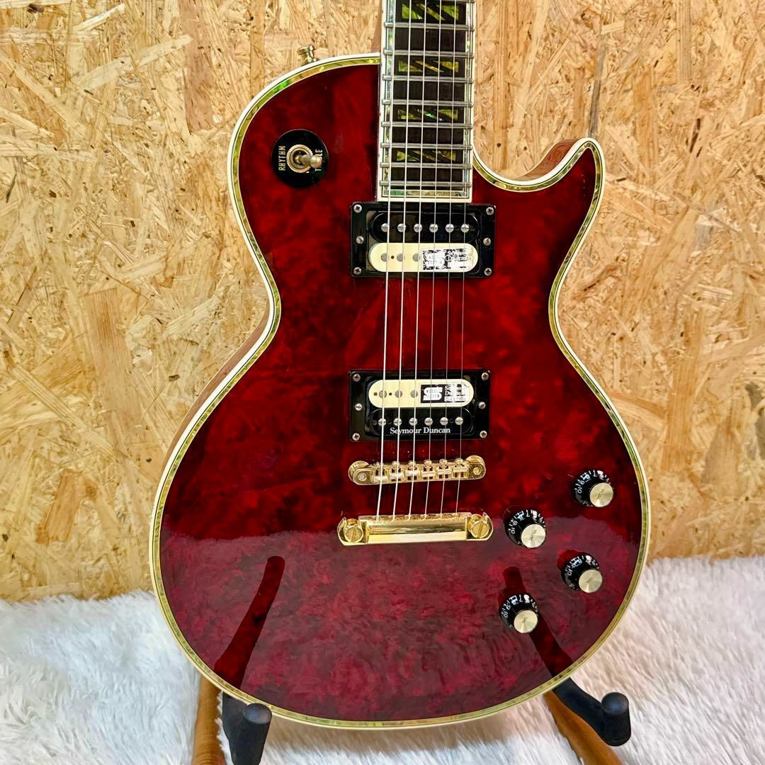 ショップレビュー ランキング 希少！生産終了モデル EDWARDS 豪華 レスポールカスタムタイプ ギター