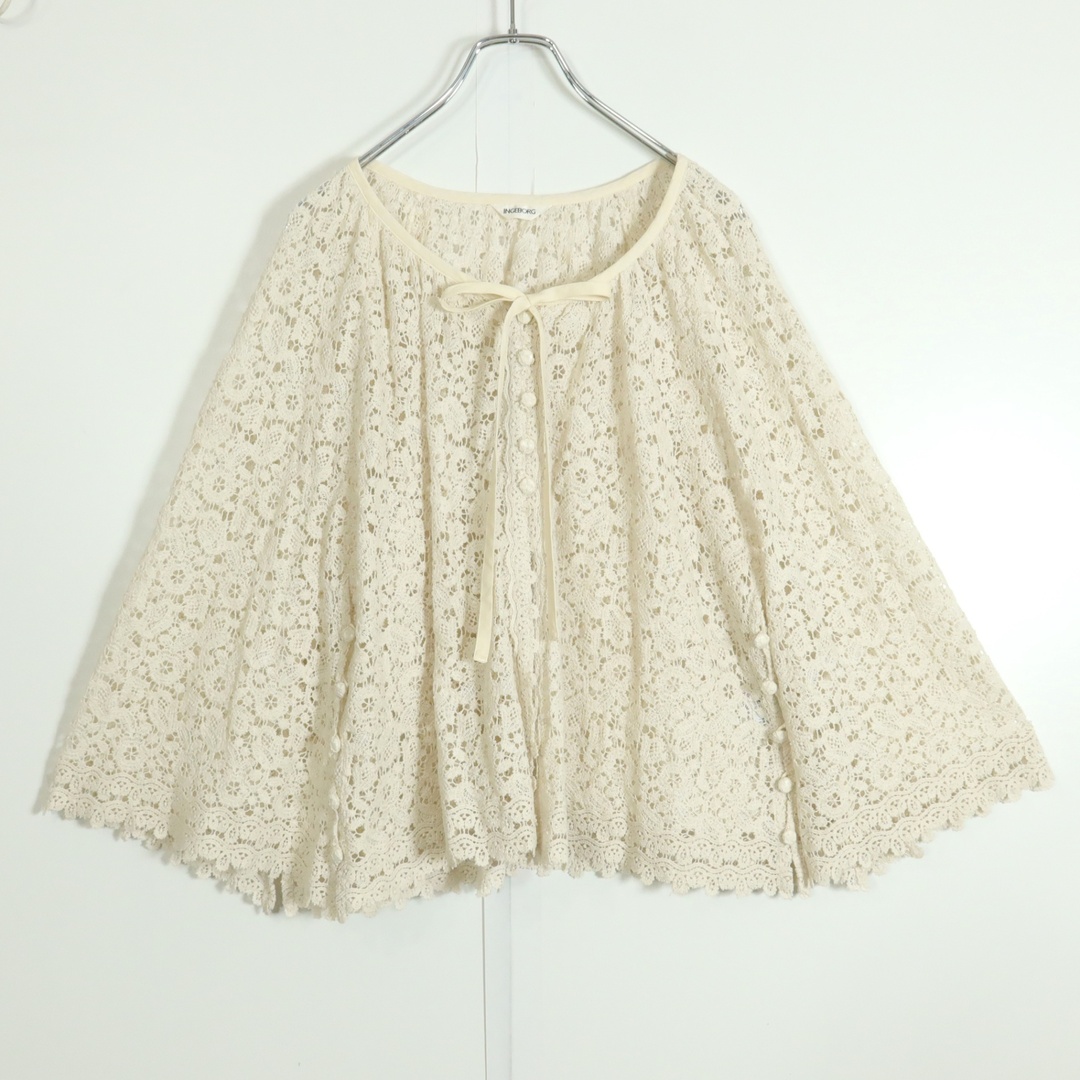 古着人気アイテム INGEBORG - 【美品】インゲボルグ☆カーディガン ケープ 2Way カーディガン