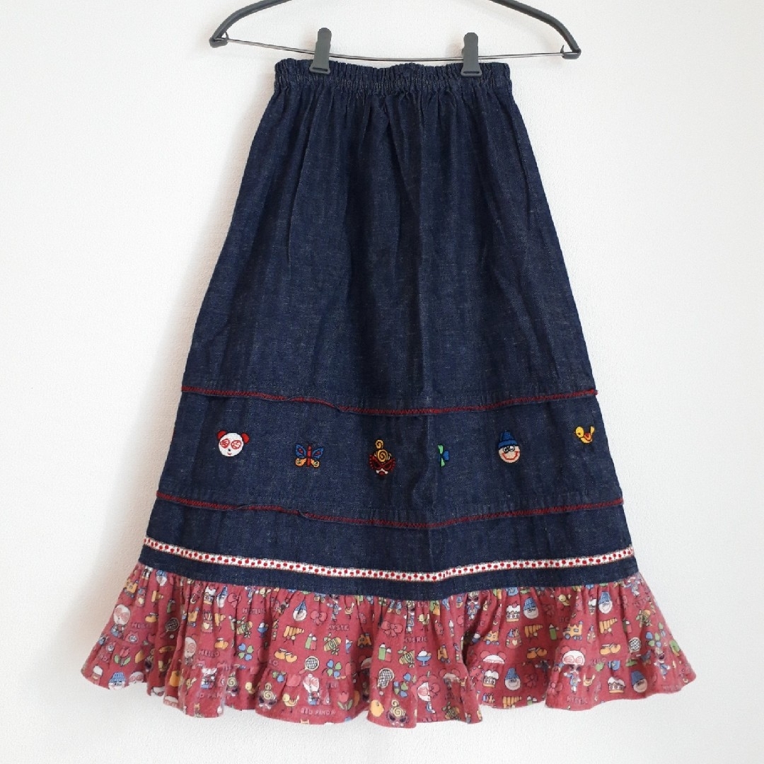 HYSTERIC MINI - HYSTERIC 刺繍 デニム ロングスカート 130