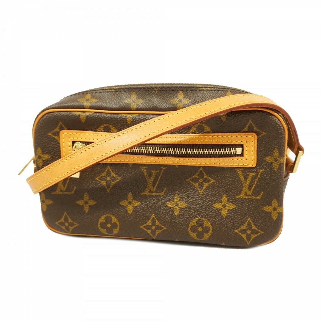 LOUIS VUITTON - 【5eb1747-b】ルイヴィトン ショルダーバッグ モノグラム ポシェットシテ M51183 ブラウン【中古】レディース