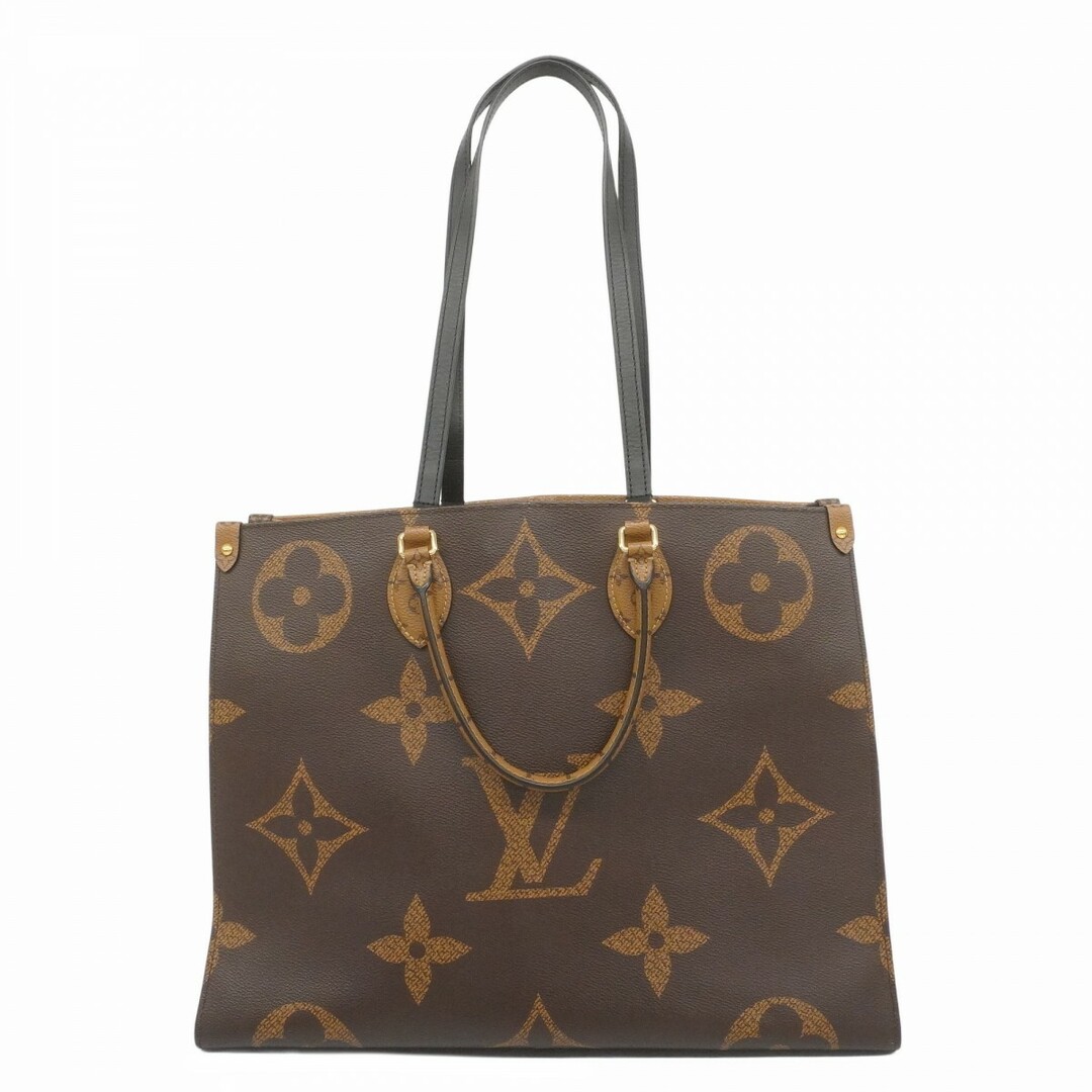 LOUIS VUITTON - 【5eb1837】ルイヴィトン トートバッグ モノグラム・ジャイアント/モノグラム・リバース オンザゴ―GM M45320 ブラウン【中古】レディース