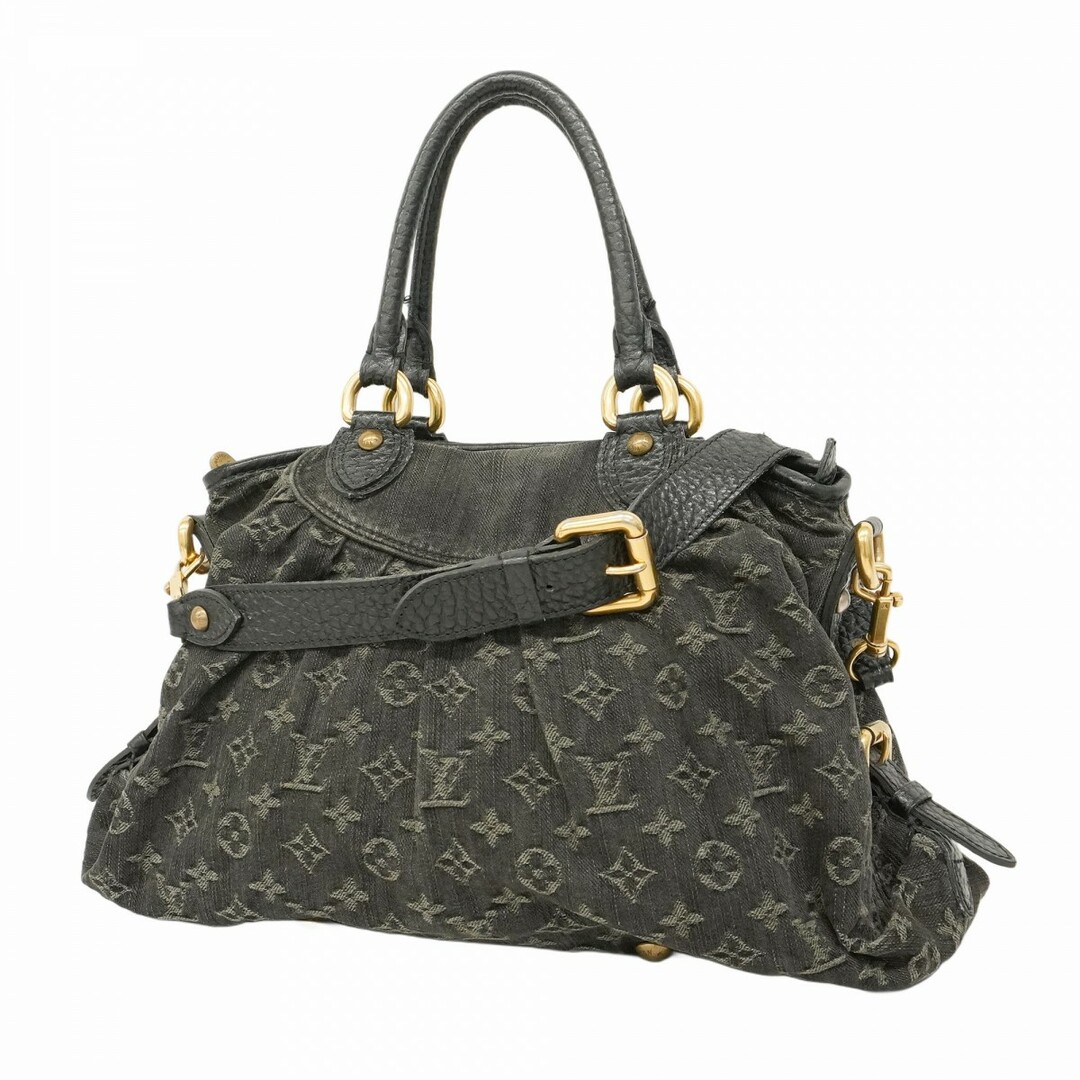 LOUIS VUITTON - 【5ec2554】ルイヴィトン ハンドバッグ モノグラム・デニム ネオガヴィMM M95351 ノワール【中古】レディース