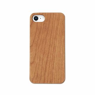 [Pretimo] iPhone SE ケース 天然木 木製 ウッド 桜の木 ワ(その他)