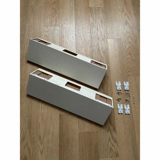 ムジルシリョウヒン(MUJI (無印良品))の無印良品 壁に付けられる家具 棚 幅44cm ライトグレー ×2個SET(棚/ラック/タンス)