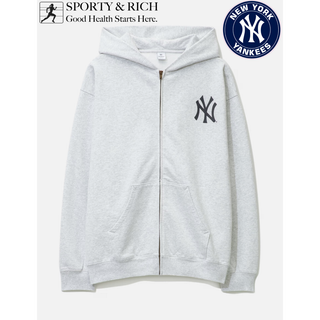 キス(KITH)のSporty & Rich×NY Yankee ジップ スウェットパーカー(パーカー)