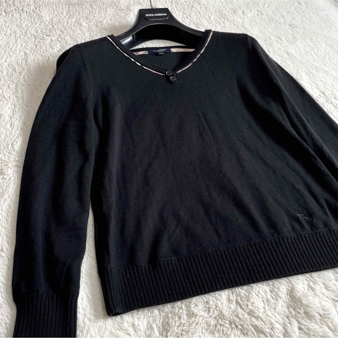 特価品セ BURBERRY ニット 刺繍 ロゴ バーバリー BURBERRY 大きいサイズ - ニット+セーター