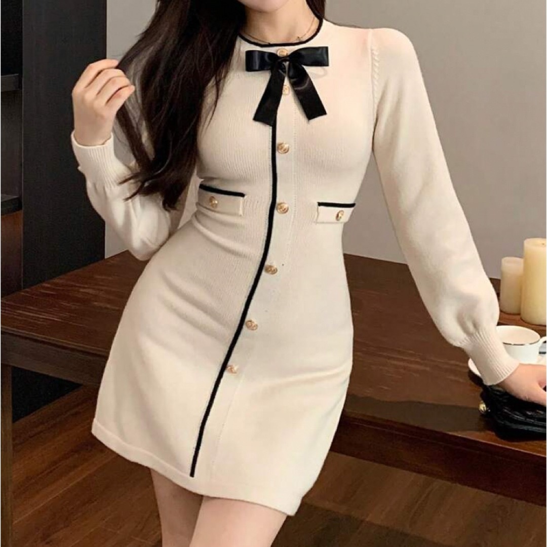 SHEIN(シーイン)のボディコン セータードレス 秋冬用 レディースのワンピース(ミニワンピース)の商品写真