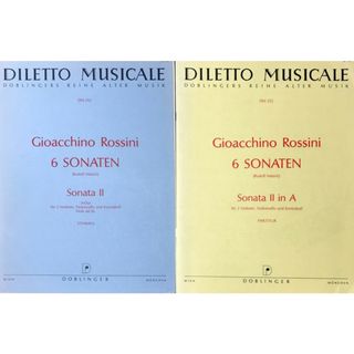 ロッシーニ 四重奏のソナタ 第2番 イ長調/Malaric編 (室内楽 スコア＋パート譜) 輸入楽譜 ROSSINI Sonaten 洋書(クラシック)