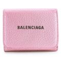 新品 バレンシアガ BALENCIAGA 3つ折り財布 キャッシュ ピンク