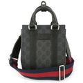 新品 グッチ GUCCI ショルダーバッグ GGスプリーム グレー/ブラック