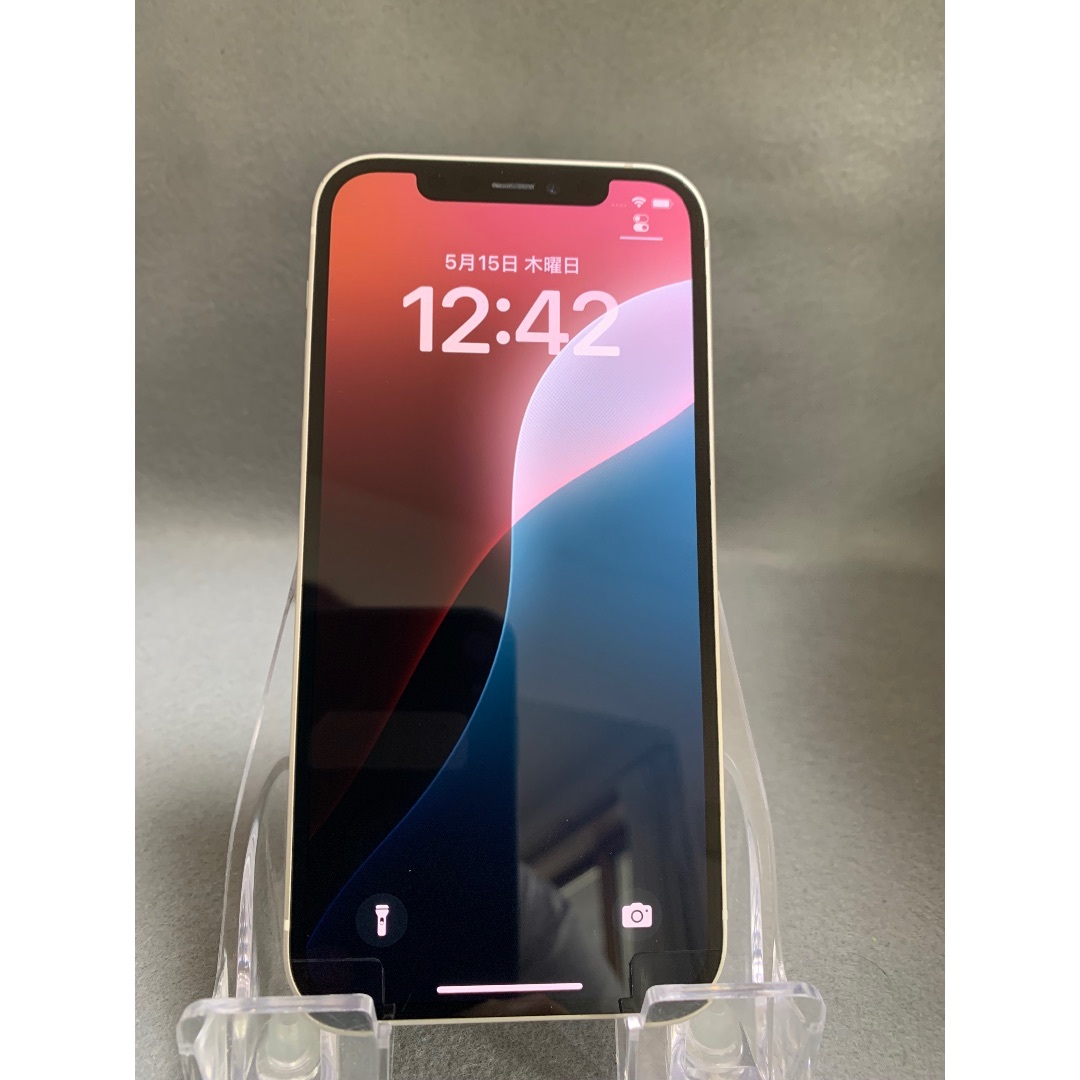 iPhone - 美品 国内版 SIMフリー iPhone12 128GB ホワイト色