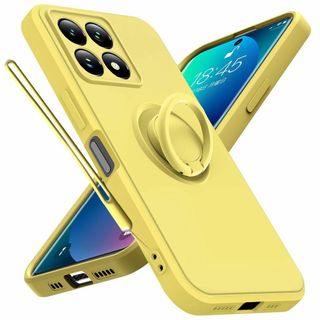【新着商品】Xiaomi 14T Pro 用 ケース リング ストラップ付き カ(その他)