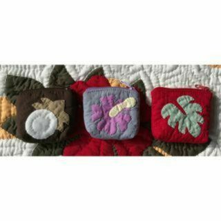 「正規品」可愛いコインパース3個セット♡小物入れポーチ♡ハワイアンキルト(財布)