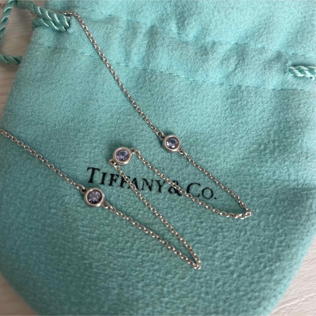 Tiffany & Co. - 【ティファニー】カラー バイ ザ ヤード アクアマリン ペンダント　3石